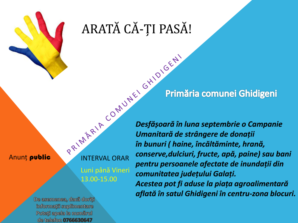 Campania „Arată că-ți pasă!"